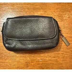 Wilson’s Leather Vintage Black Coin Purse Wallet Keychain